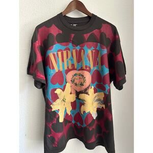 Nirvana Heart Shaped Box Vintage T-shirt Reprint Brockum Tag